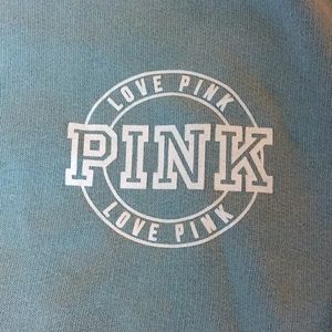 PINK Light Blue SOFT SWEATER